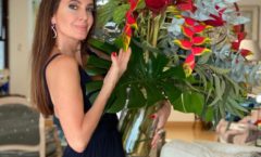 Claudia Métne se inspira com as flores e arranjos da Florir a Vida