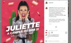 Juliette entra no Guinness por post mais rápido a bater um milhão de curtidas