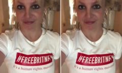 ‘Free Britney’: cantora usa camiseta em dia decisivo sobre tutela