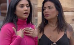Fogo no feno! Solange Gomes e Mileide Mihaile protagonizam barraco em ‘A Fazenda 13’