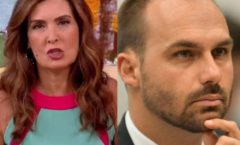 Ao vivo, Fátima Bernardes detona Eduardo Bolsonaro sobre fake news: “É crime”