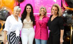Musas dos anos 90: Luiza Ambiel, Andréa Nóbrega, Mari Alexandre e Renata Banhara prestigiam inauguração da Ultrafarma em Moema