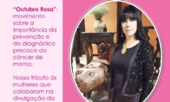 A jornalista e artista plástica Ana Bittar, participa da Exposição “Outubro Rosa” no Metrô de São Paulo