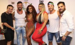 Camarote Mais Brasil, o camarote oficial do Flamengo, recebe a cantora Rebecca e personalidades