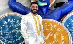 Em coletiva de imprensa, apresentadora Carla Prata é anunciada que seguirá no posto de Rainha de Bateria da Tucuruvi no Carnaval 2024
