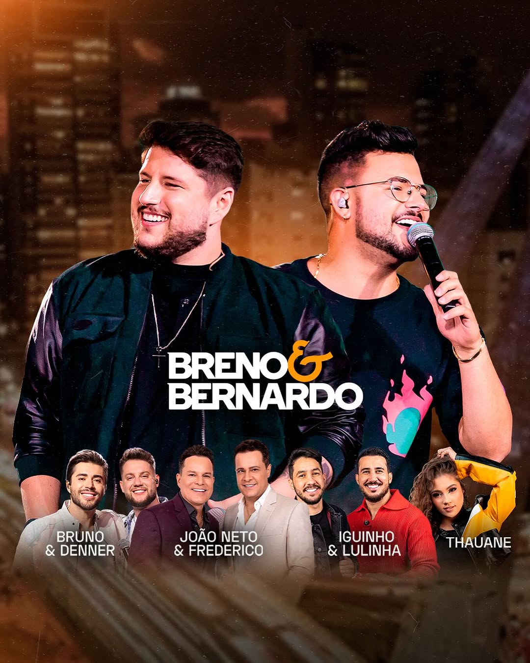 Breno & Bernardo gravam DVD histórico esta semana com grandes nomes do sertanejo 