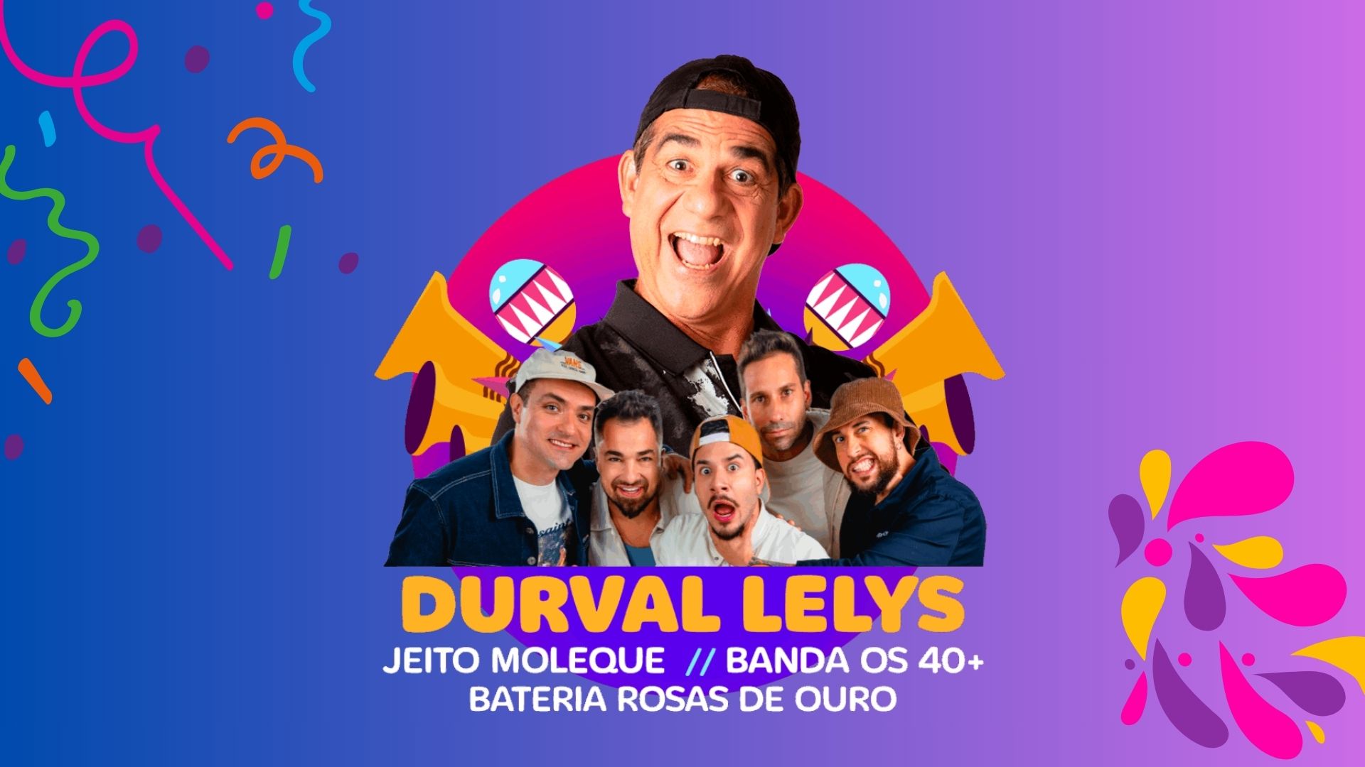 Carnaval fora de época reúne Durval Lelys e Jeito Moleque