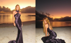Verão com luxo: Marina Ruy Barbosa aposta em vestido de R$ 16 mil durante viagem ao Caribe